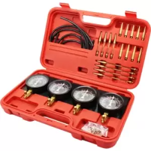 Image of Motorcycle Fuel Vacuum Carburetor Synchronizer Carb Sync 4 Gauges Balancer Kit