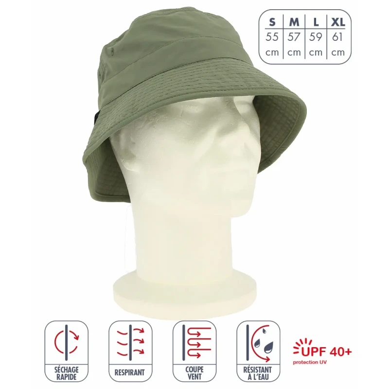 Image of Bob anti-uv Elementerre Eagle Vert Unisex M (57 cm)