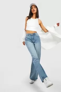 Image of Mid Waist Vintage Wash Baggy Jeans