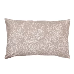 Image of Joules Feathers Chalk 100% Cotton Percale Housewife Pillow Case Pair Chalky White