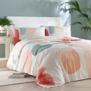 Image of Drift Forward Splash Watercolour Print Reversible Eco-Friendly Duvet Cover Set, Multi, Super King