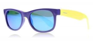 Image of Polaroid Junior P0115L Sunglasses Purple / Lime Green UDFJY Polariserade 45mm