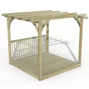 image of 8' x 8' Forest Pergola Deck Kit No. 2 (2.4m x 2.4m)