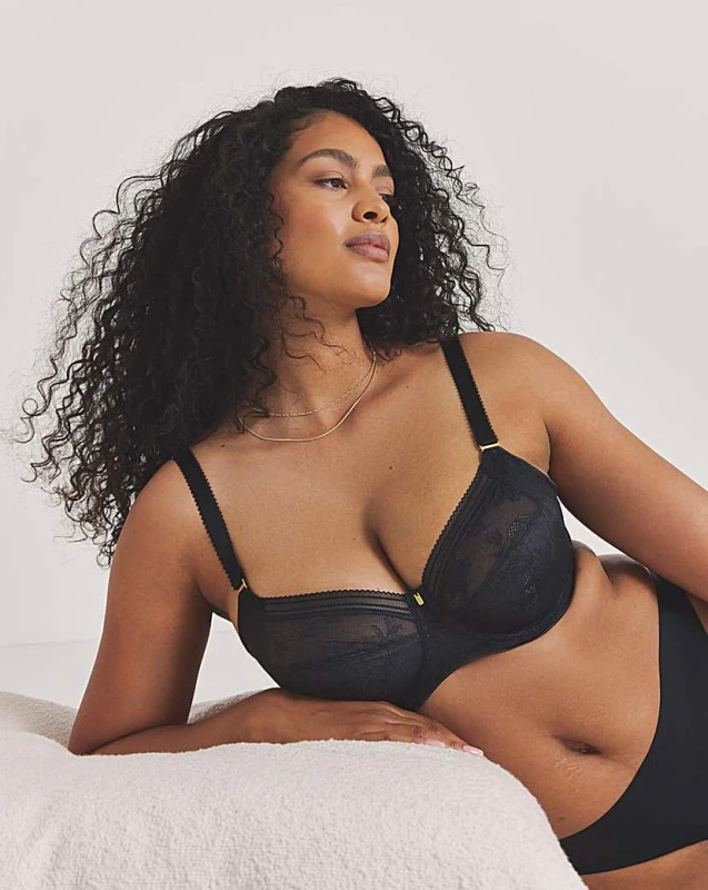 Image of Fantasie Fantasie Fusion Lace Full Cup Bra Black - Fantasie - Size: 30D Black Female 30D HQ64001