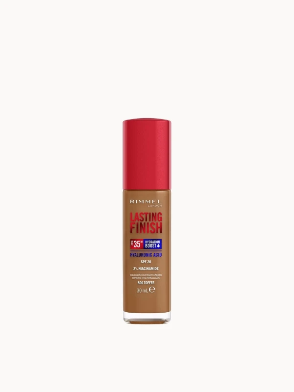 Image of Rimmel Lasting Finish 35Hr Foundation 30ml (Various Shades) - 500 Toffee