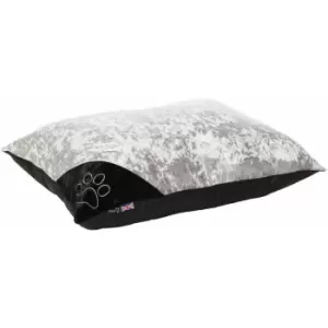 Image of Bellagio Cushion Crushed Velvet Dog Bed Soft Washable Fleece Warm Luxury Pet - Medium