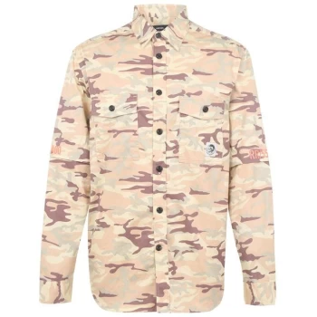 image of Diesel S Ronnie Camo Overshirt - Green