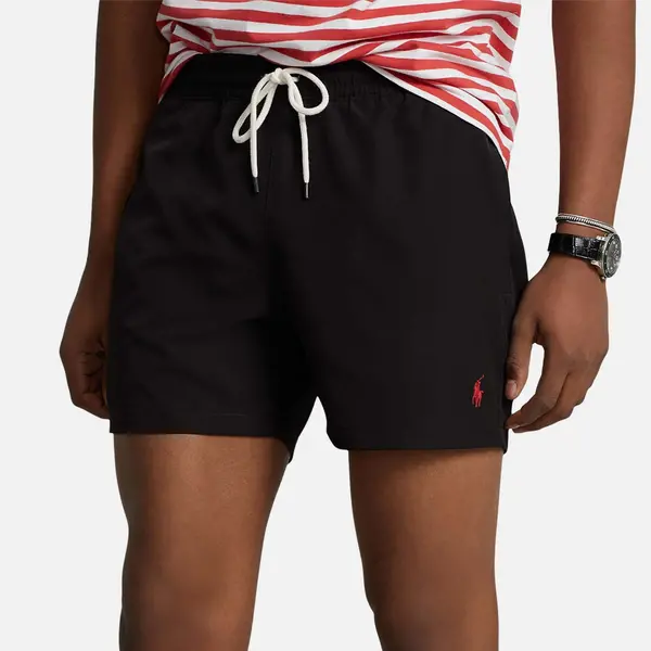 Image of Polo Ralph Lauren Traveler Shell Swimming Trunks - M Black Swimwear and Beachwear male 710907255002 M