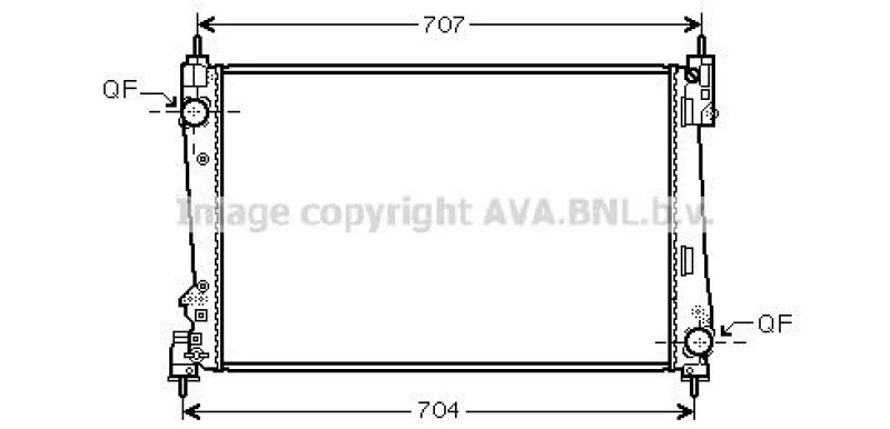 Image of Engine radiator PRASCO FTA2454