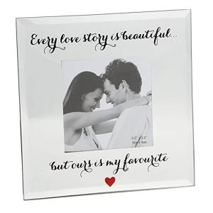 image of 4" x 4" - True Valentine Mirror Frame - Every Love Story