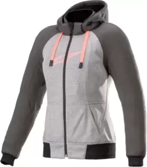 Alpinestars Stella Chrome Sport Ladies Motorcycle Hoodie, black-grey, Size XL for Women, black-grey, Size XL for Women