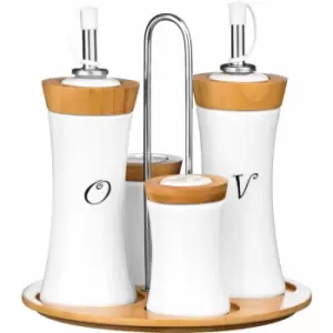 image of 4pc Tall Condiment Set - Premier Housewares