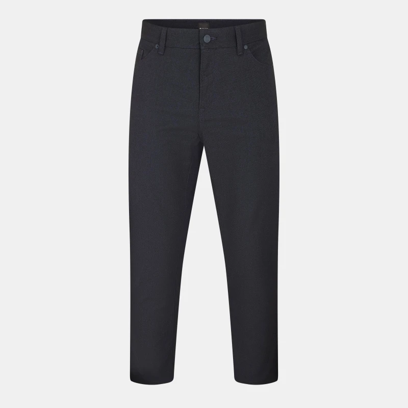 Image of Boss Mens H Re.Maine5 Straight Leg Trousers Dark Blue male 32W S