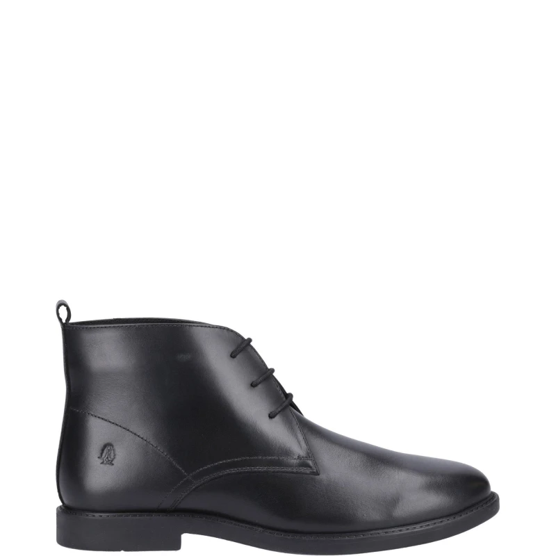 Image of Hush Puppies Tate Senior Leather Chukka Boots UK Size 3 (EU 36) Black HUS921-BLACK-3