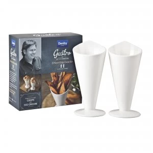 image of Denby James Martin Gastro 2 Piece Chip Cone Kit