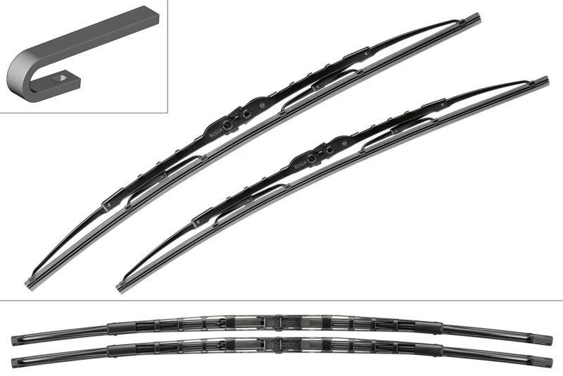 Image of Bosch 3397001532 532 Wiper Blade Set Superplus Windscreen Standard 3397001532