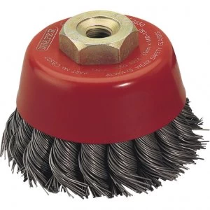 Image of Draper Expert Twist Knot Wire Cup Brush 60mm M10 x 1.5 Thread