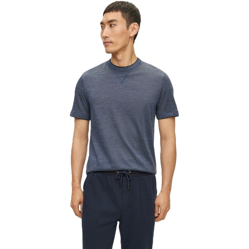 Image of Boss Mens L Tesar T-Shirt Dark Blue male S