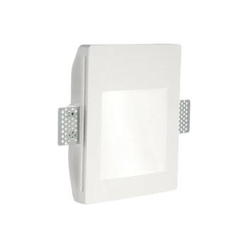 image of Ideal Lux WALKY-1 - Integrated LED Plaster In Indoor Recessed Wall Lamp 1 Light White 3000K