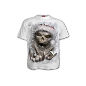 Image of Rock Santa White T-Shirt