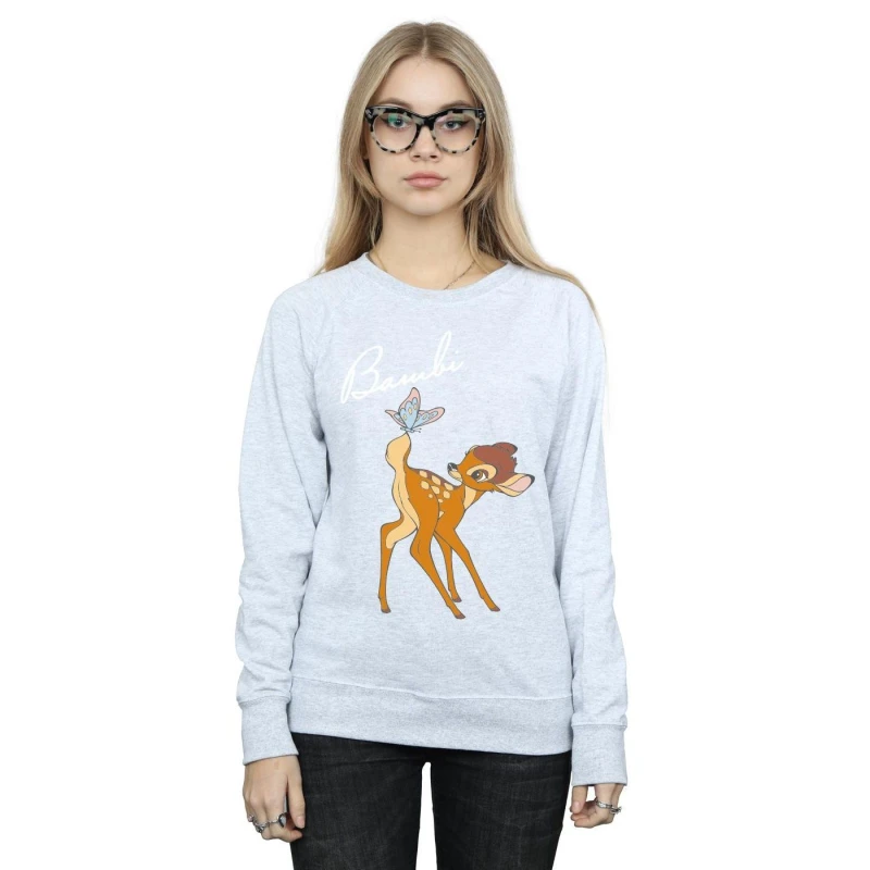 Image of Disney Bambi Butterfly Tail Sweatshirt Grey female