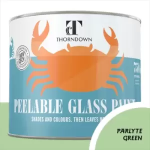 Image of Thorndown Parlyte Green Peelable Glass Paint 150ml - Opaque