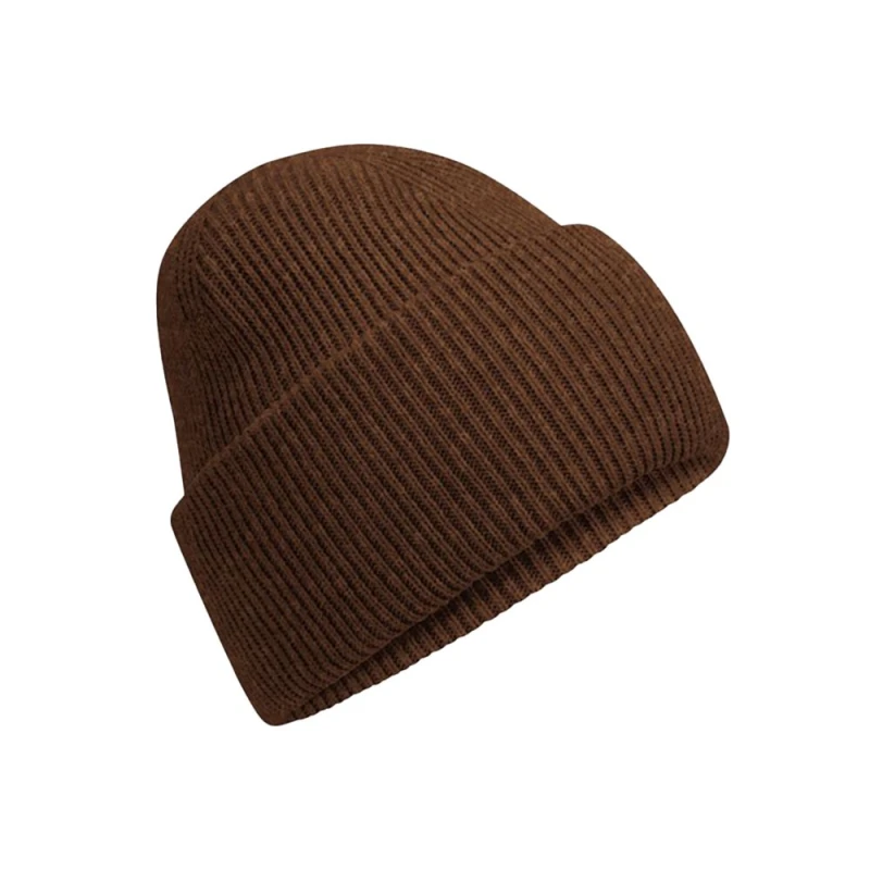 Image of Beechfield Beechfield Men Classic Deep Cuffed Beanie in Brown Brown One Size Male 5063425806898