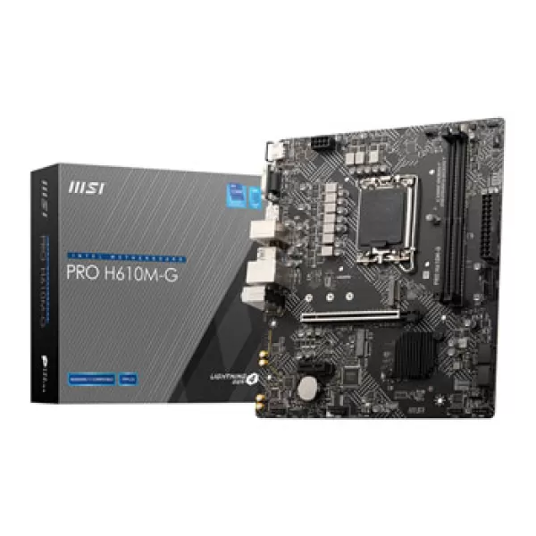 Image of MSI PRO H610M-G DDR4 Intel H610 LGA 1700 micro ATX