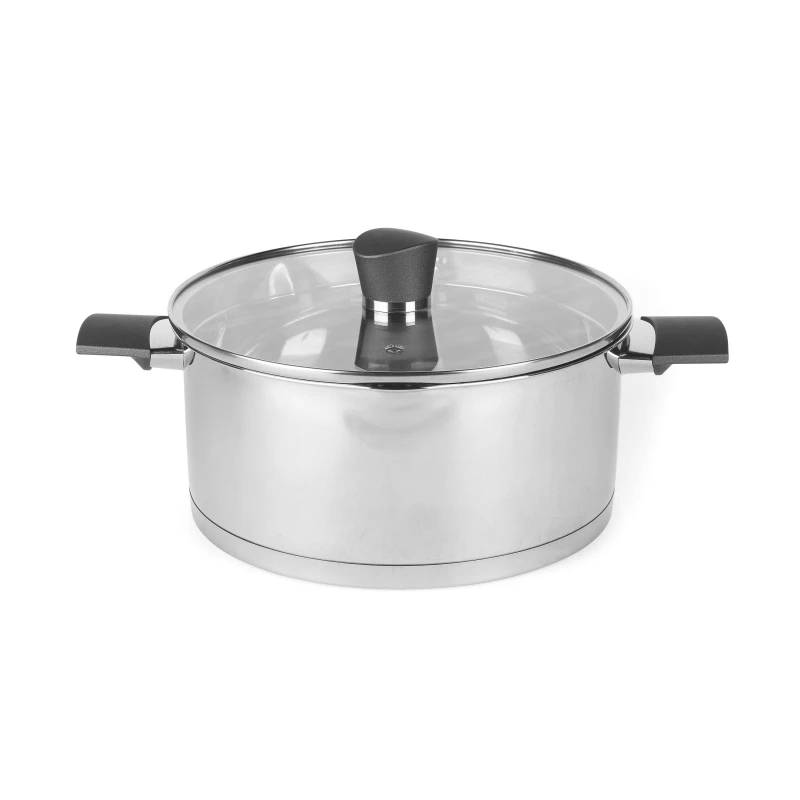Image of Russell Hobbs Stainless Steel Tempered Glass Lid PFOA-Free Induction Stock Pot Silver unisex One Size