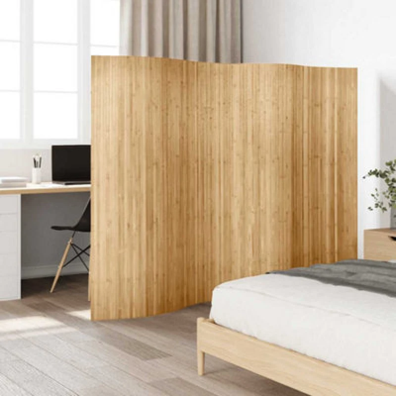 Image of Vidaxl Room Divider Bamboo 250X165cm Natural