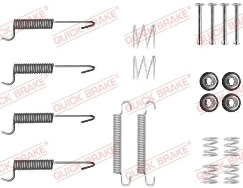 Image of QUICK BRAKE Brake shoe fitting kit QUICK BRAKE 105-0047