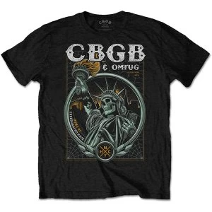 image of CBGB - Liberty Unisex Large T-Shirt - Black