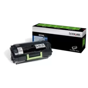 Image of Lexmark 520HAL Black Laser Toner Ink Cartridge