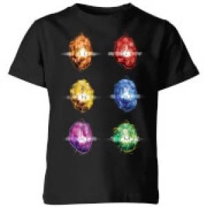 Image of Avengers Infinity Stones Kids T-Shirt - Black - 11-12 Years
