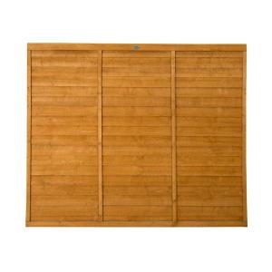 Image of Forest Garden 6 x 5ft Contemporary Lap Fence Panel
