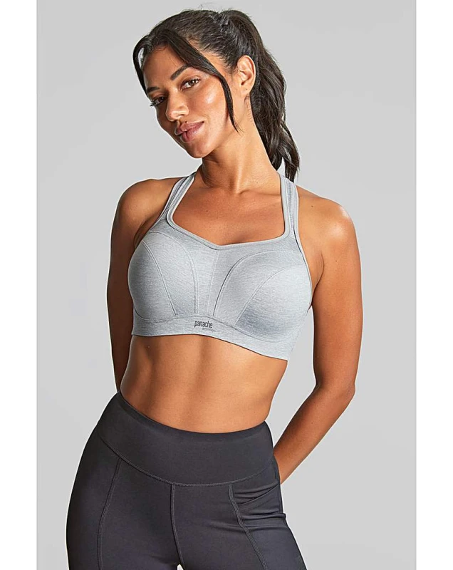Image of Panache Sport Panache Sport Wired Sport Bra Grey Marl Female 38H RV17356
