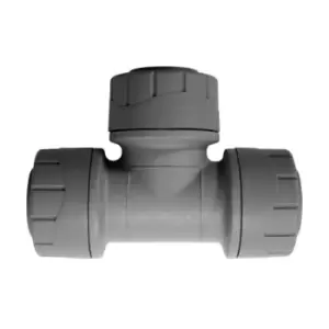 Image of Polypipe PolyPlumb Equal Tee Grey 15mm - PB215 - 970622