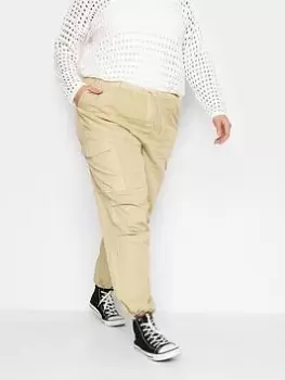 Image of Yours Parachute Trouser Stone, Natural, Size 14, Women
