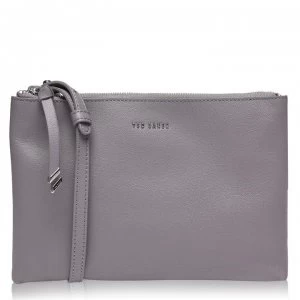 image of Ted Baker Soft Leather Body Bag - dk-grey