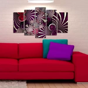 Image of 5ABSMDF-9 Multicolor Decorative MDF Painting (5 Pieces)
