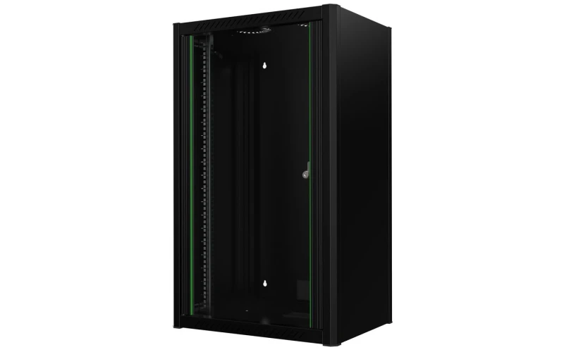 Image of Lanview RWM20U45BL rack cabinet 20U Wall mounted rack Black