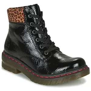 image of Rieker 76212-00 womens Mid Boots in Black