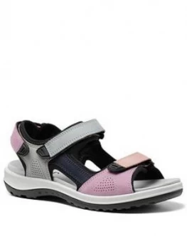 image of Hotter Travel Walking Sandals - Pastel, Pastel, Size 3, Women