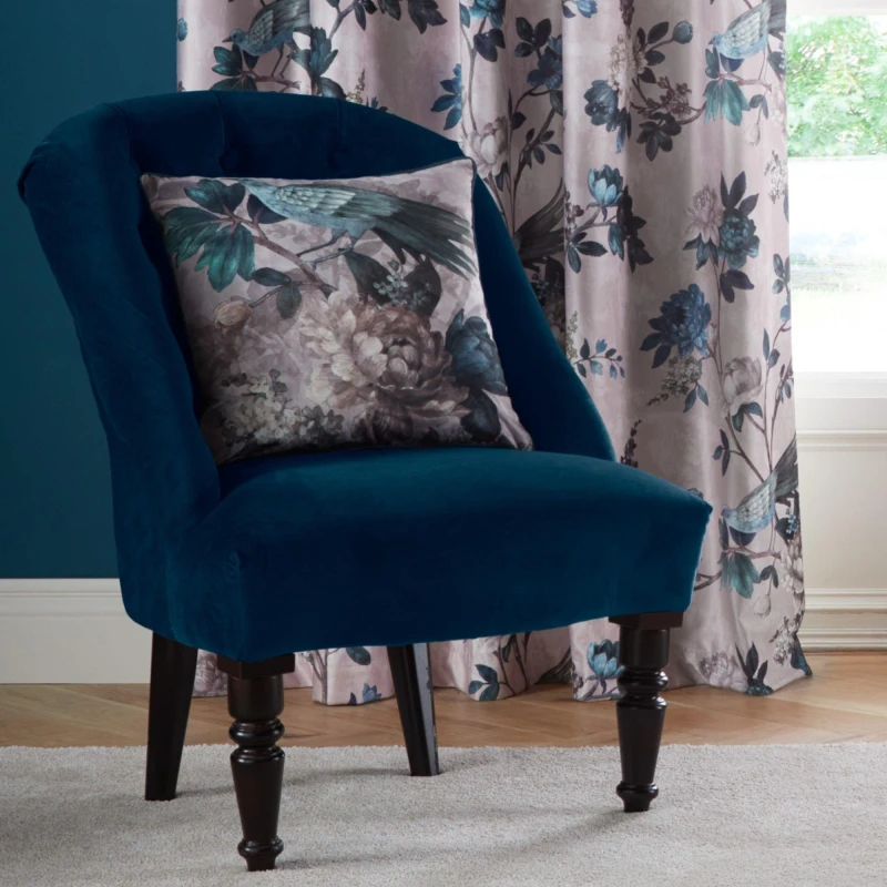 Image of Appletree Windsford Velvet Filled Cushion - Green Green 43