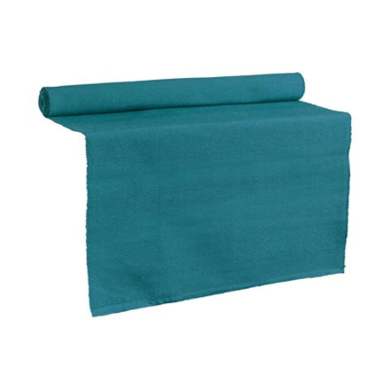 Image of Nicola Spring Cotton Fabric Table Runner - 48Cm X 183Cm - Denim Blue