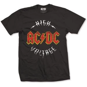 Image of AC/DC - High Voltage Unisex Large T-Shirt - Black