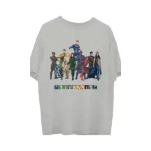 Image of Marvel Comics - Eternals Colour Block Characters Unisex XX-Large T-Shirt - Grey