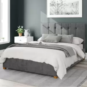 Image of Hepburn Firenze Velour Ottoman Bed Frame Charcoal