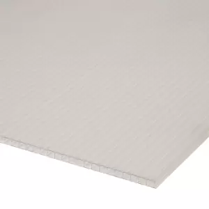 image of Roof Pro Clear Polycarbonate Multiwall Roofing Sheet (L)2M (W)1000mm (T)16mm