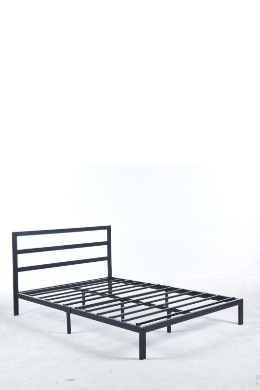 Image of Modernique Modernique Roma Metal Bed Frame in 5ft in Black Size: Double Black Double Unisex 5061017320265